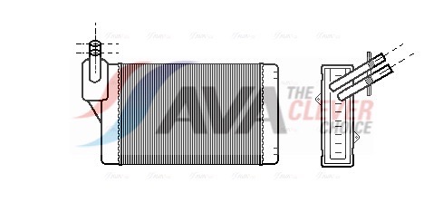 Heat Exchanger, interior heating - VNA6060 AVA QUALITY COOLING