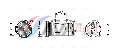 Compressore, Climatizzatore - VNAK172 AVA QUALITY COOLING