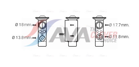 Valvola ad espansione, Climatizzatore - VO1162 AVA QUALITY COOLING