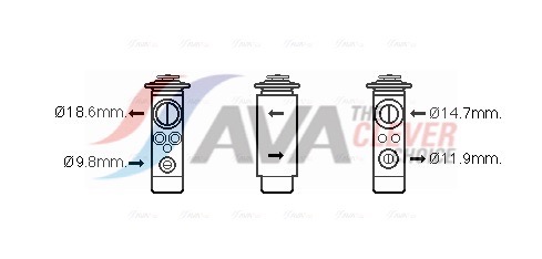 Valvola ad espansione, Climatizzatore - VO1172 AVA QUALITY COOLING