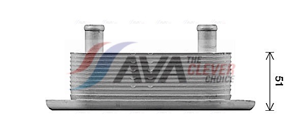 Oil Cooler, engine oil - VO3298 AVA QUALITY COOLING