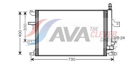 Condensatore, Climatizzatore - VO5138D AVA QUALITY COOLING