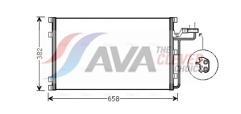 Condenser, air conditioning - VO5139 AVA QUALITY COOLING