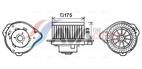 Interior Blower - VO8174 AVA QUALITY COOLING