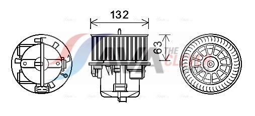 Interior Blower - VO8179 AVA QUALITY COOLING