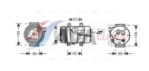Compressor, air conditioning - VOAK054 AVA QUALITY COOLING