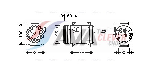 Compressor, air conditioning - VOAK120 AVA QUALITY COOLING