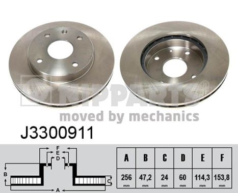 Brake Disc - J3300911 NIPPARTS