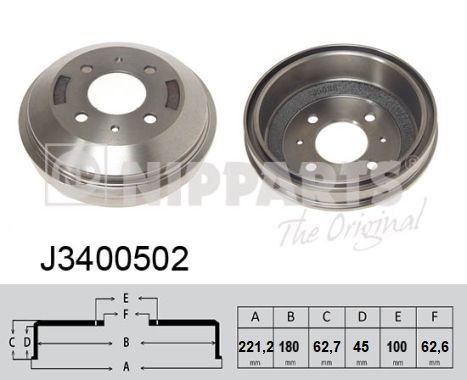Brake Drum - J3400502 NIPPARTS
