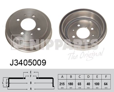 Brake Drum - J3405009 NIPPARTS