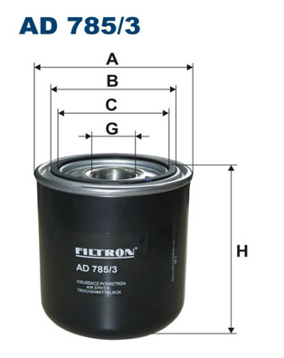 Air Dryer Cartridge, compressed-air system - AD 785/3 FILTRON
