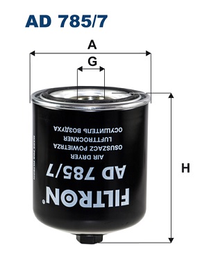 Air Dryer Cartridge, compressed-air system - AD 785/7 FILTRON