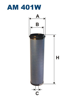 Secondary Air Filter - AM 401W FILTRON