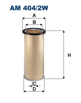 Filtro aria secondaria - AM 404/2W FILTRON
