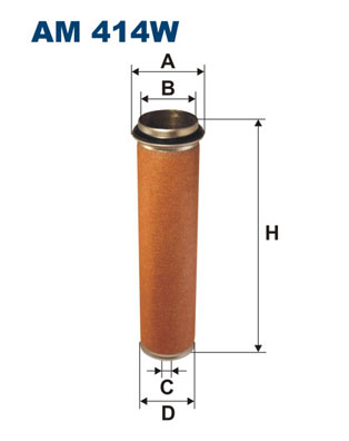 Sekundärluftfilter - AM 414W FILTRON