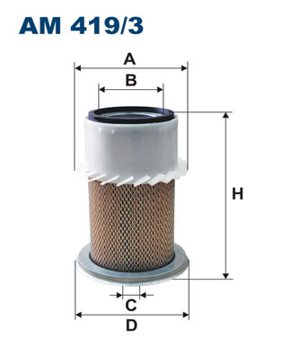 Air Filter - AM 419/3 FILTRON