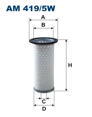 Secondary Air Filter - AM 419/5W FILTRON