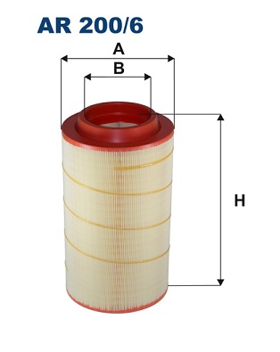 Air Filter - AR 200/6 FILTRON