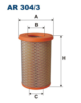 Air Filter - AR 304/3 FILTRON