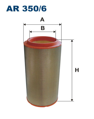 Air Filter - AR 350/6 FILTRON