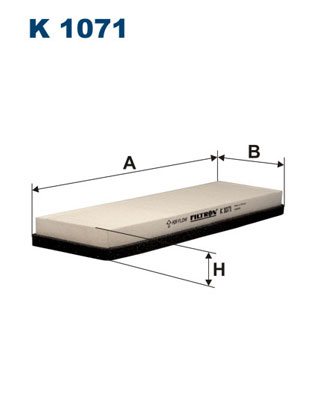 filtras, salono oras - K 1071 FILTRON