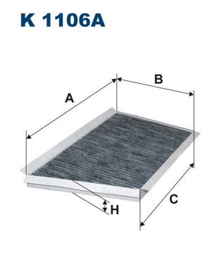 Filter, interior air - K 1106A FILTRON