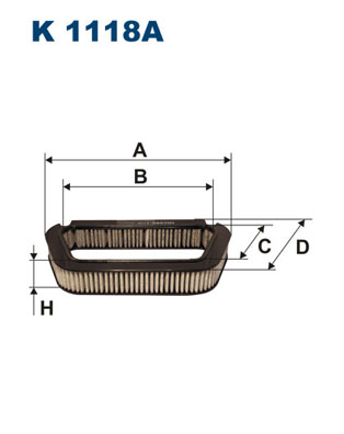 Filter, interior air - K 1118A FILTRON