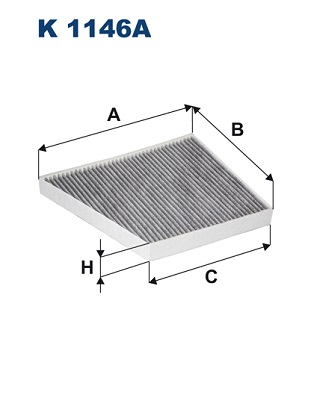 filtras, salono oras - K 1146A FILTRON