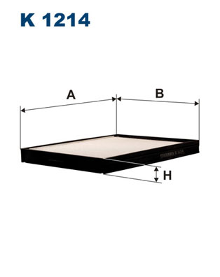 filtras, salono oras - K 1214 FILTRON