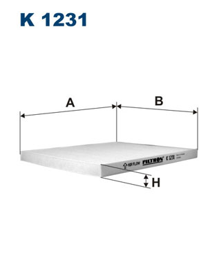 Filtro, Aria abitacolo - K 1231 FILTRON