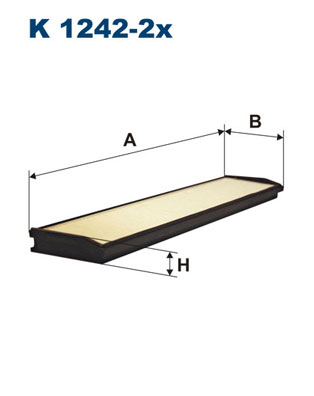 Filtro, Aria abitacolo - K 1242-2X FILTRON
