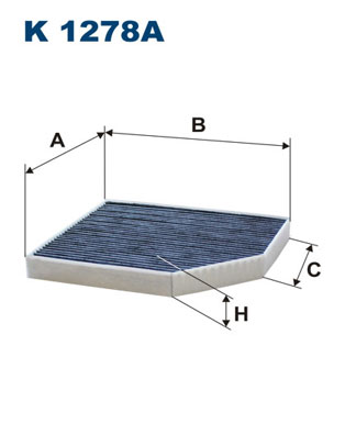 Filter, interior air - K 1278A FILTRON