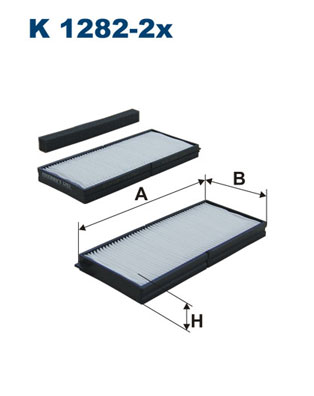 Filter, interior air - K 1282-2X FILTRON