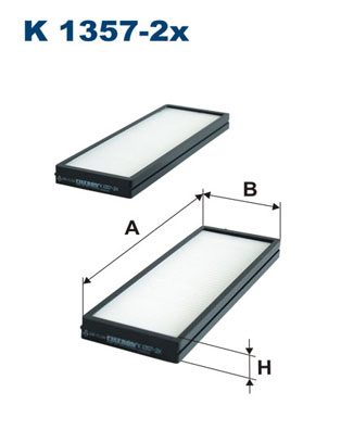 Filter, interior air - K 1357-2X FILTRON