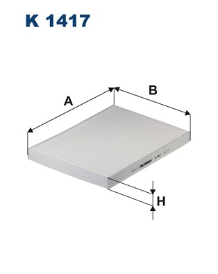 filtras, salono oras - K 1417 FILTRON