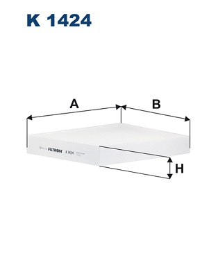 filtras, salono oras - K 1424 FILTRON
