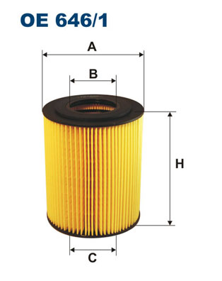 alyvos filtras - OE 646/1 FILTRON