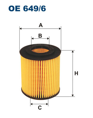 Oil Filter - OE 649/6 FILTRON