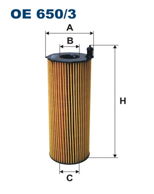 alyvos filtras - OE 650/3 FILTRON
