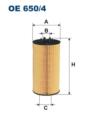 alyvos filtras - OE 650/4 FILTRON