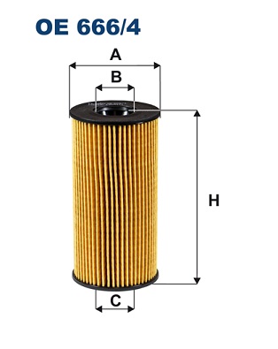 alyvos filtras - OE 666/4 FILTRON