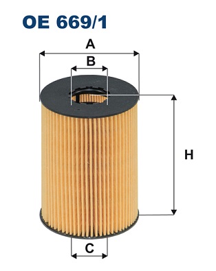 Filtro olio - OE 669/1 FILTRON
