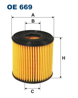 Filtro olio - OE 669 FILTRON