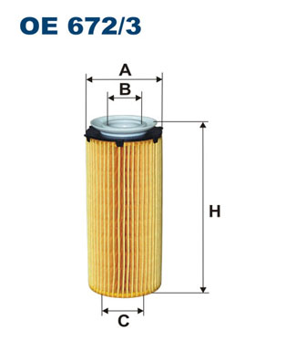 alyvos filtras - OE 672/3 FILTRON
