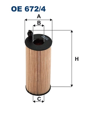 alyvos filtras - OE 672/4 FILTRON