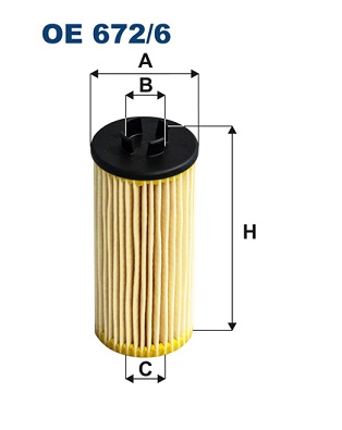 Oil Filter - OE 672/6 FILTRON