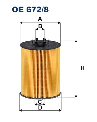 alyvos filtras - OE 672/8 FILTRON