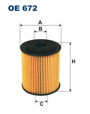 alyvos filtras - OE 672 FILTRON
