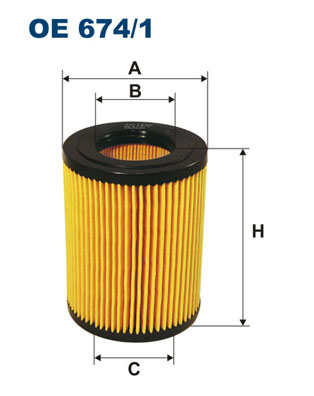 Filtro olio - OE 674/1 FILTRON