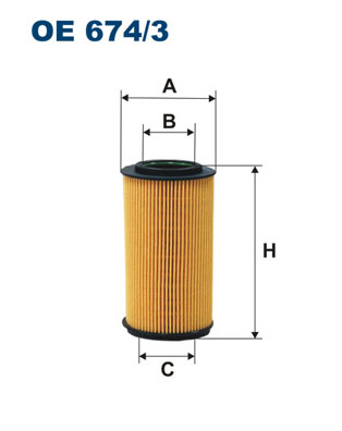Filtro olio - OE 674/3 FILTRON